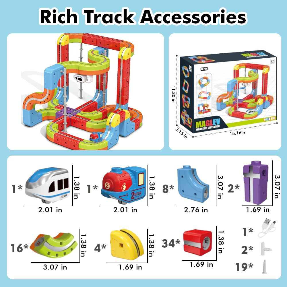 OURSHE Electric Train Set 3D loop stunt for thrilling play moments.