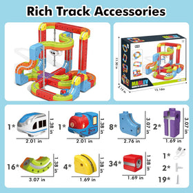 OURSHE Electric Train Set 3D loop stunt for thrilling play moments.