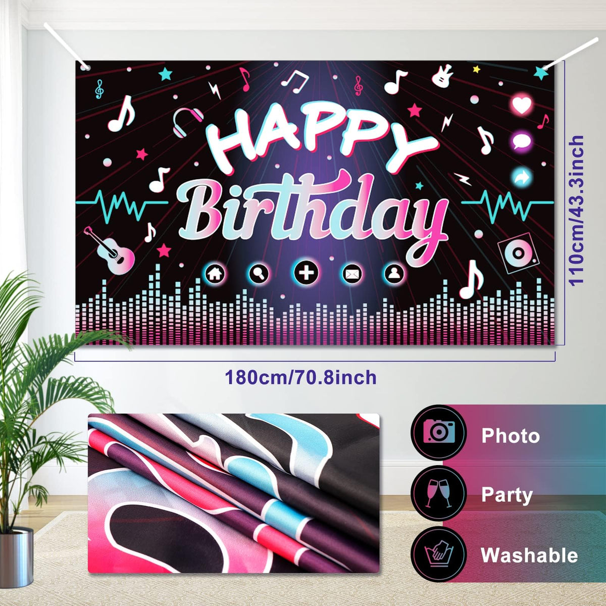 OurWarm balloon garland strip helps assemble a stylish backdrop quickly.