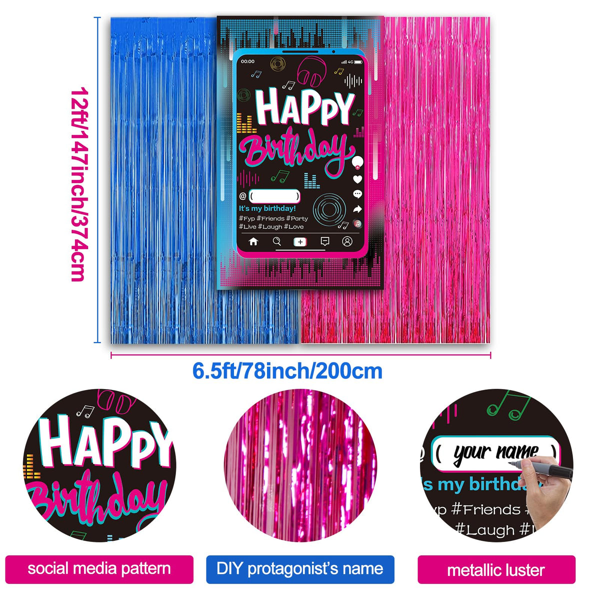 OurWarm music note balloons complete the karaoke vibe with bold shapes.