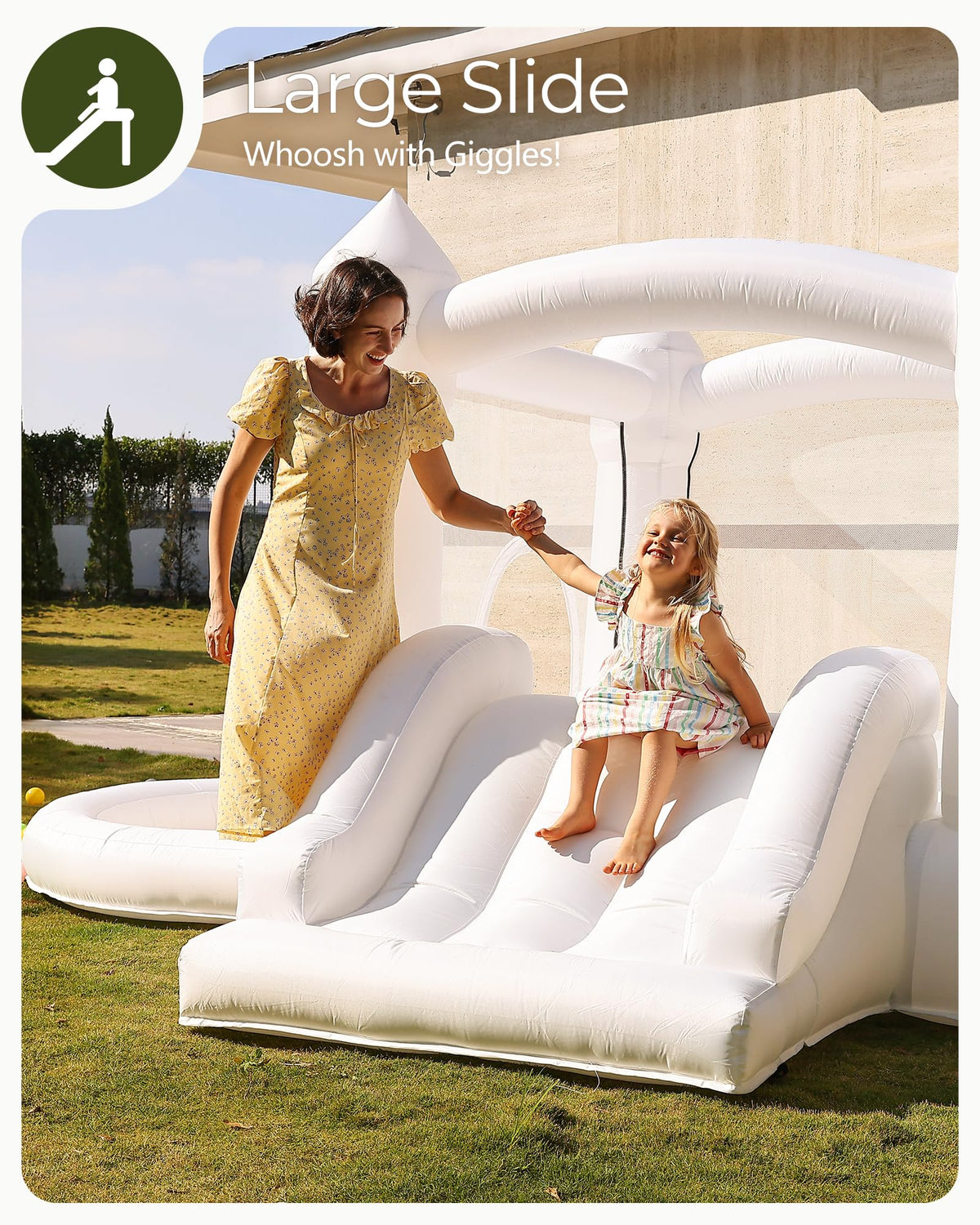 Outfunny indoor play space fits compact rooms for rainy days.