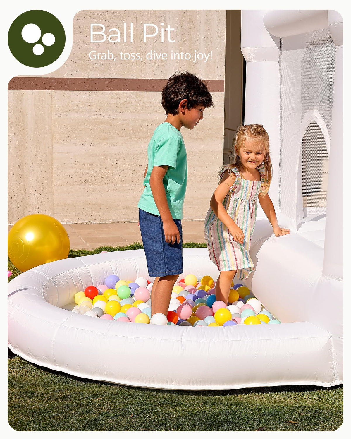 Outfunny large slide delivers exciting, smooth descents for kids.
