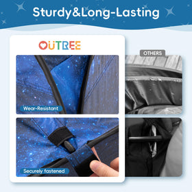 OUTREE Sensory Tent blackout den helps kids nap after play.