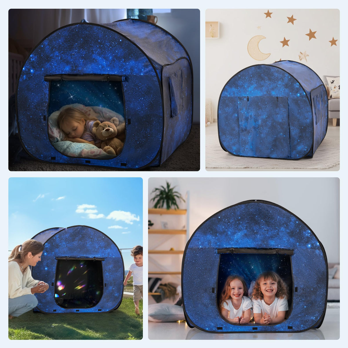 OUTREE Sensory Tent sturdy frame ensures a cozy, durable space.