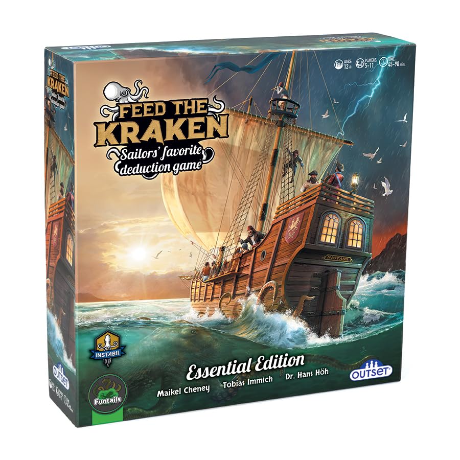 Outset Media Feed The Kraken Essential Edition box art ready for game night.