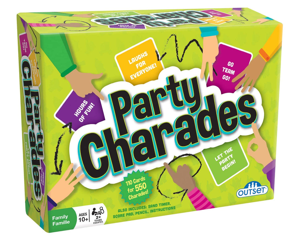 Outset Media Party Charades box opened for family game night