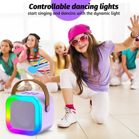 OUTUVAS Karaoke Machine packaging box ready as a gift for kids.