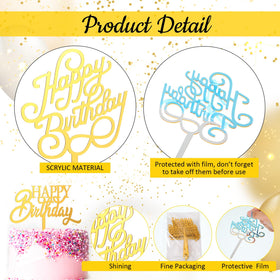 Outus acrylic gold toppers are sturdy and safe for decorative use.