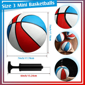 Outus 7-inch junior rubber basketballs offering grippy feel for young players.