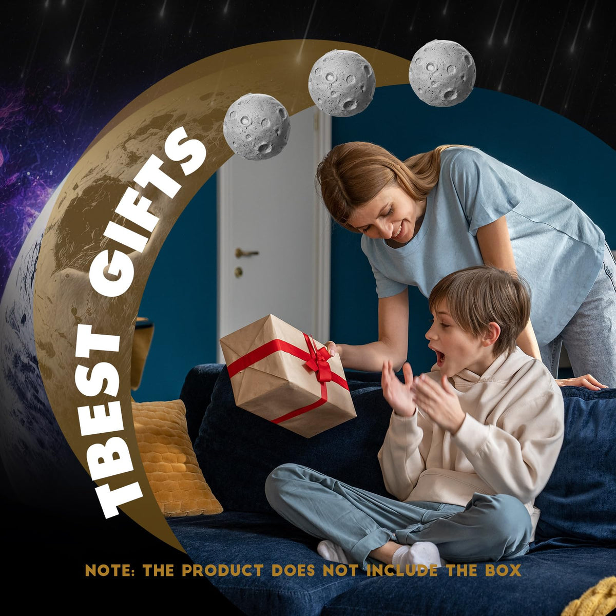 Outus moon stress ball lunar texture adds visual interest for games