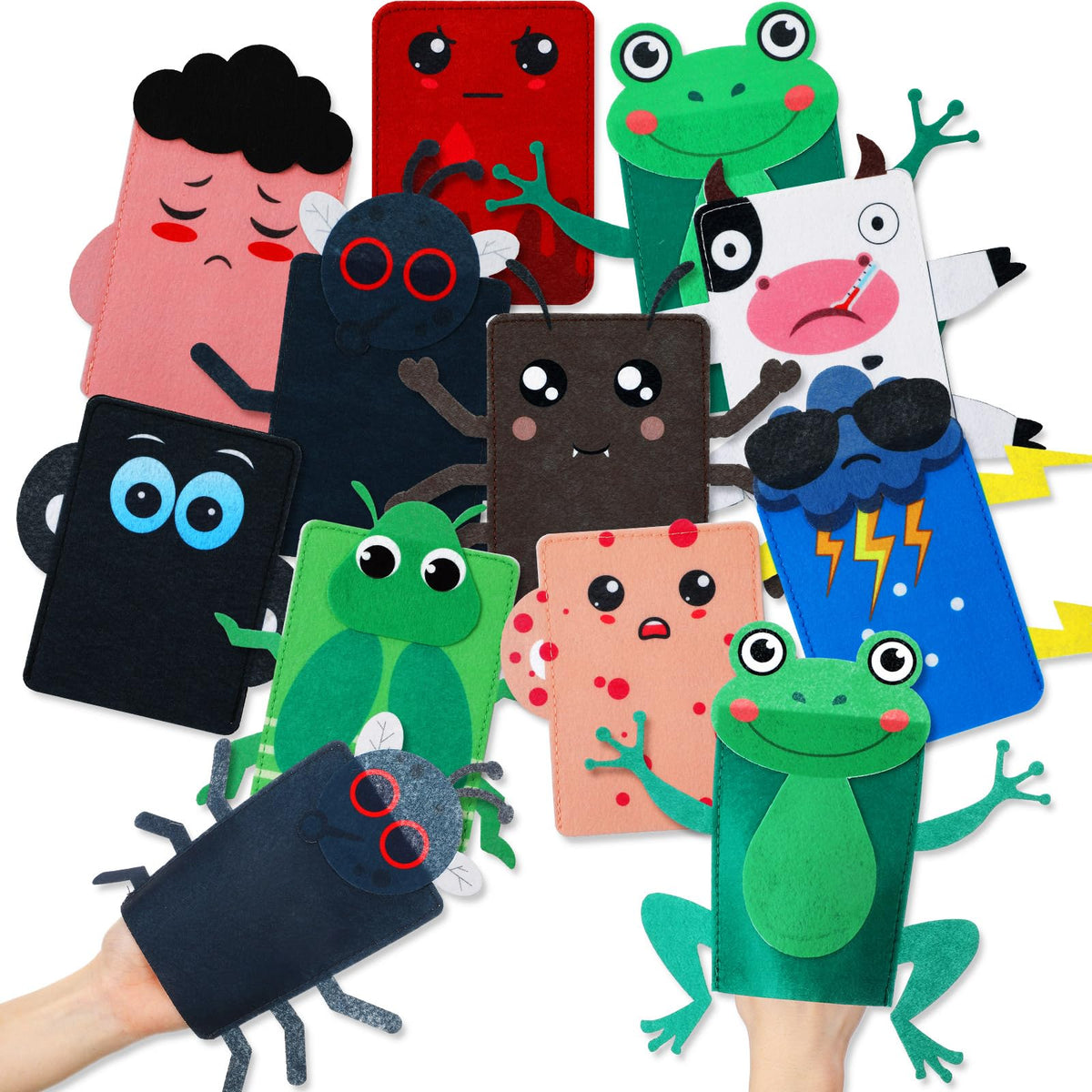 Outus passover plagues puppets set for interactive learning during Seder.
