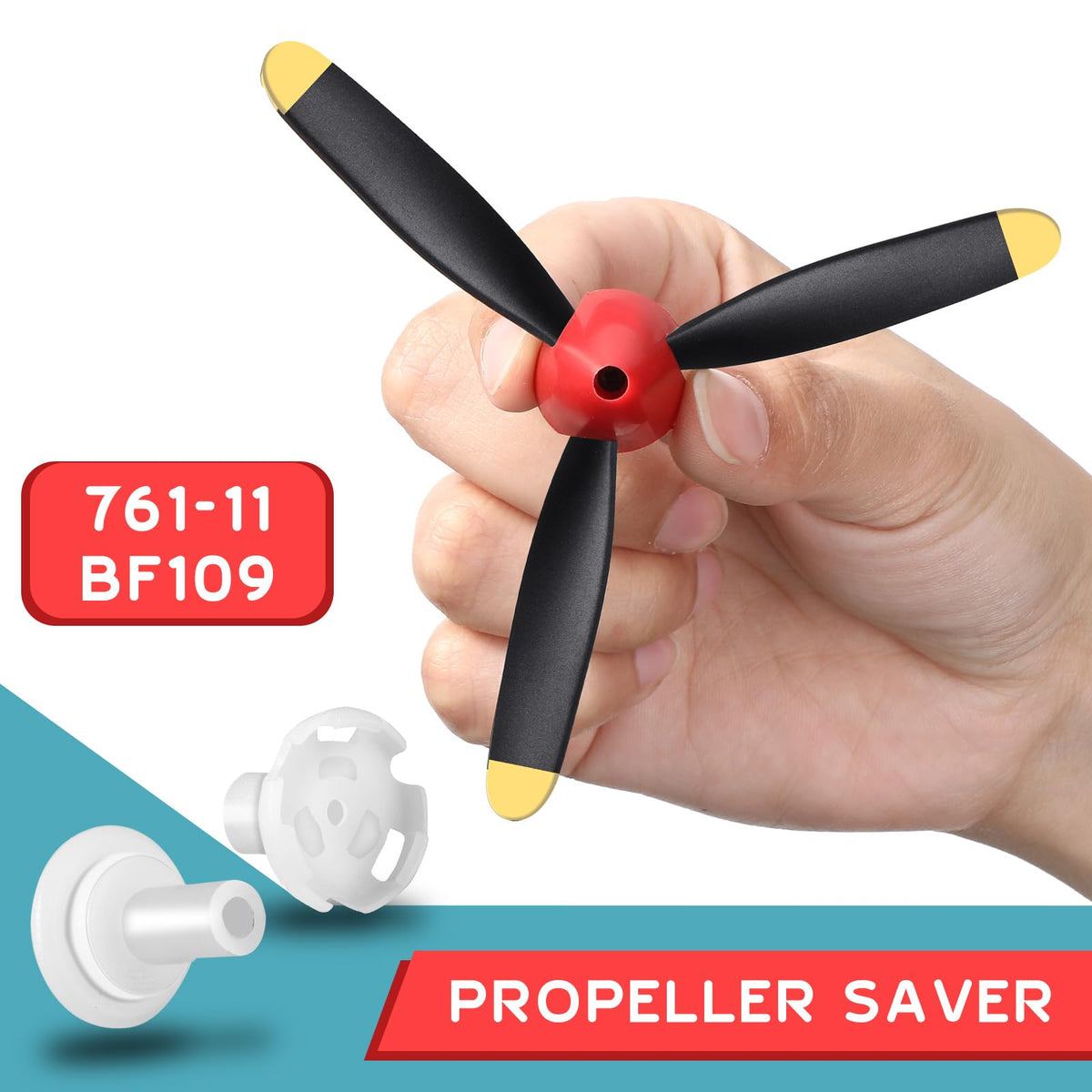 Outus propeller savers protect blades during bumps for longer life.