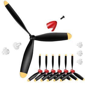 Outus spare RC plane propellers in a 3‑blade design for quick replacements.