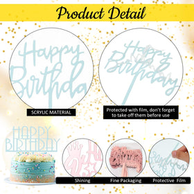 Outus toppers sized 4–5.5 inches to fit 6–10 inch cakes.