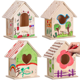 Outus 24-color watercolor pens for colorful birdhouse designs.