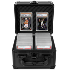 OUUTMEE graded card case with aluminum frame protects up to 40 slabs.