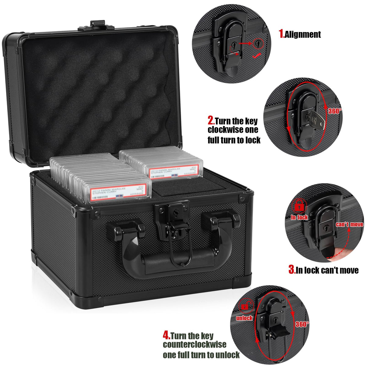 OUUTMEE hard-shell exterior blocks dust and moisture for long-term card care.