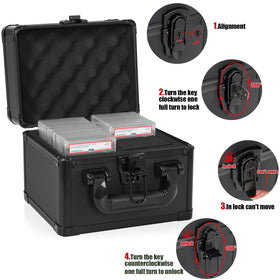 OUUTMEE hard-shell exterior blocks dust and moisture for long-term card care.