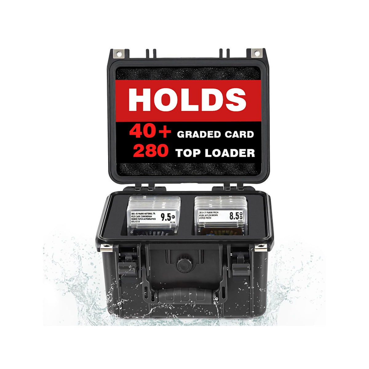 OUUTMEE graded card case with IP67 waterproof seal for rugged storage