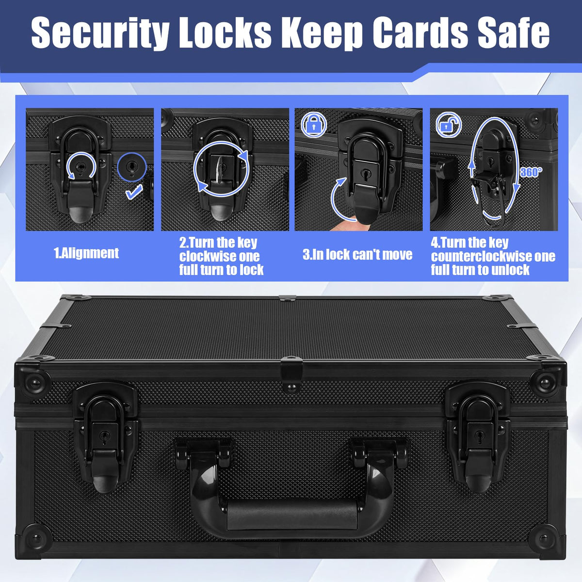 OUUTMEE locking clasps secure the case during movement