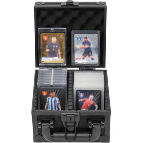 OUUTMEE Toploaders Storage Box with foam partitions creates organized compartments.