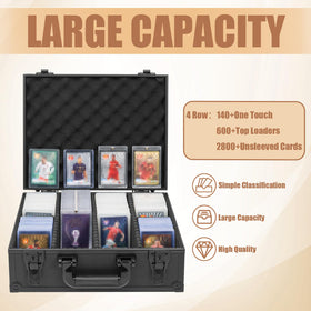 OUUTMEE foam partitions show organized compartments for 3x4 toploaders