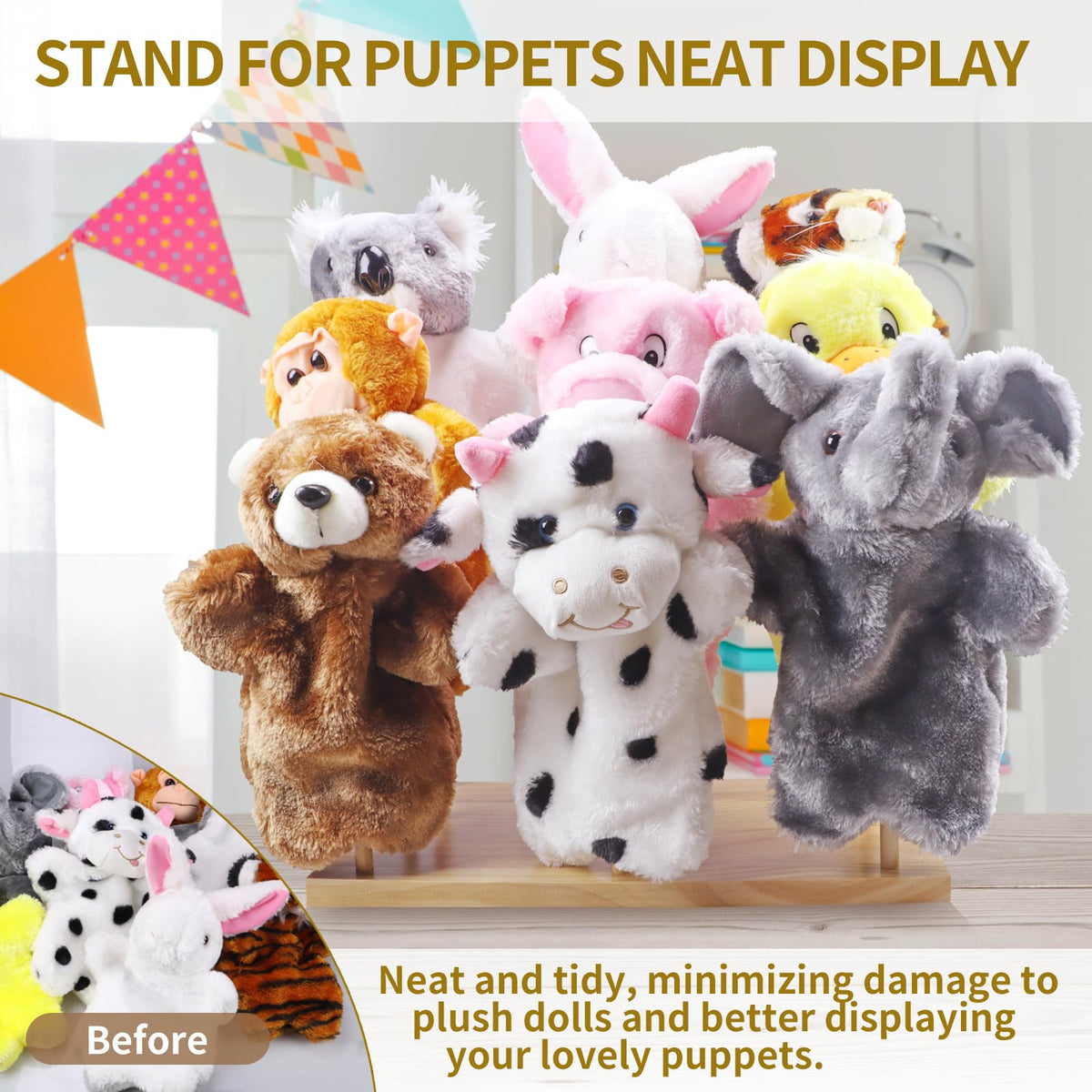 Ouvibor doll display stand doubles as stylish shelf