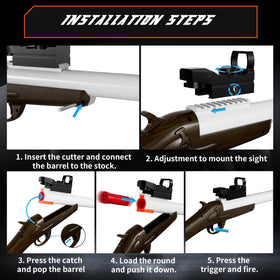 Ouzhimanxing toy shotgun pump-action grip provides comfortable handling.