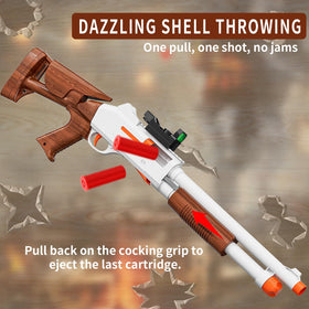 Ouzhimanxing 33-inch foam blaster demonstrates reach for long-range targets.