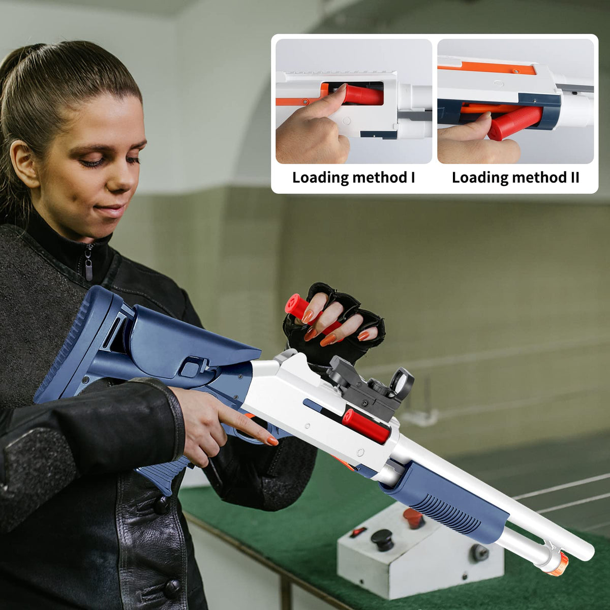 Ouzhimanxing kit includes 40 soft darts for versatile target practice