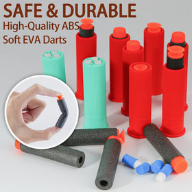 Ouzhimanxing foam blaster shown with manual bolt loading and no batteries.