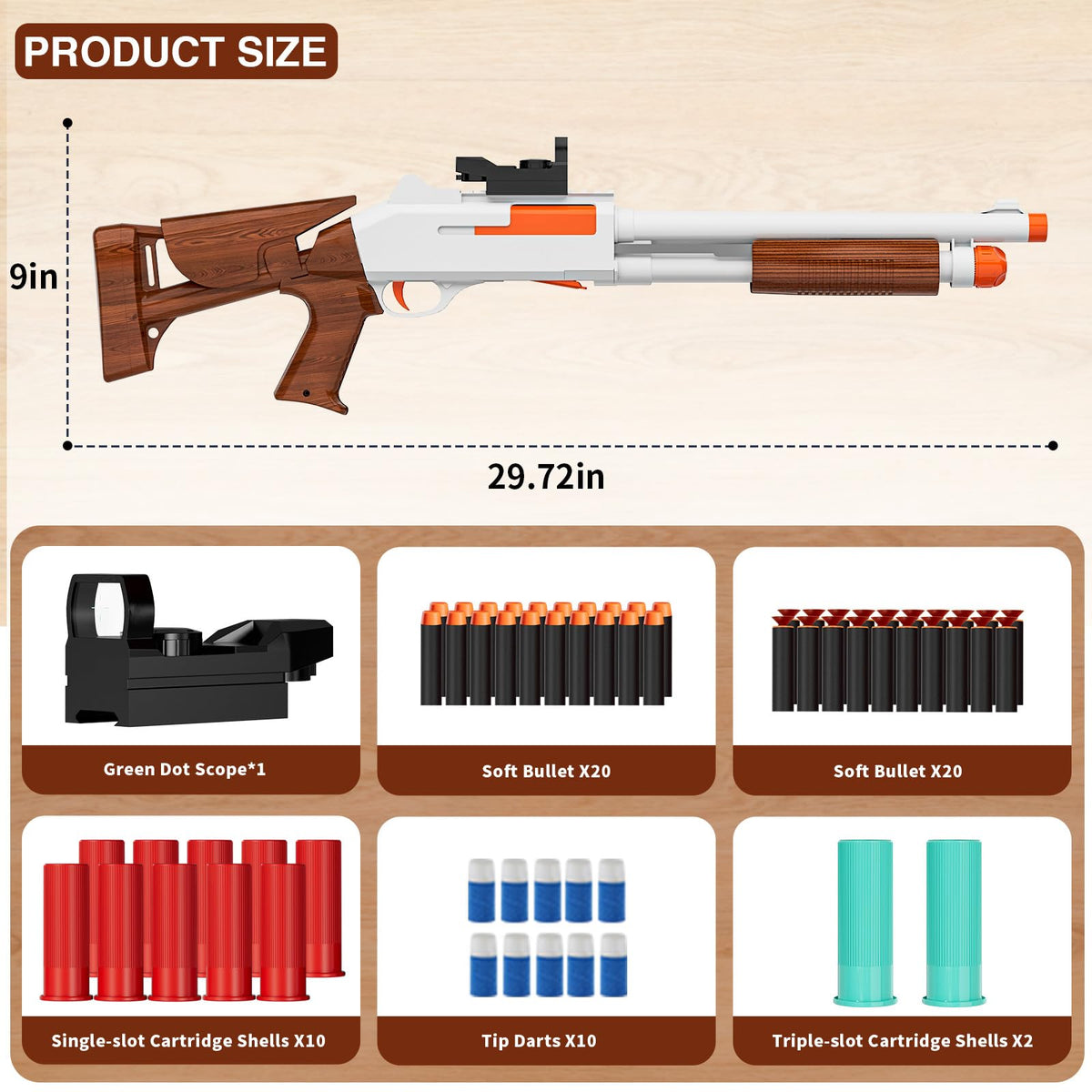 Ouzhimanxing safety EVA soft bullets shown for safe indoor play.