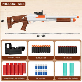Ouzhimanxing safety EVA soft bullets shown for safe indoor play.