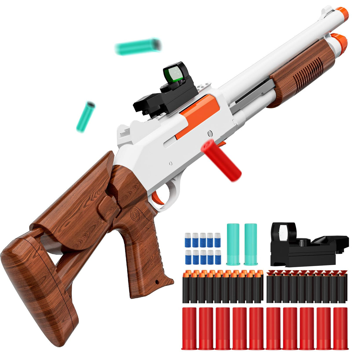 Ouzhimanxing foam blaster shell ejection action for immersive play.