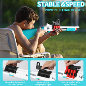 Ouzhimanxing blaster suitable for indoor and outdoor play in any setting.