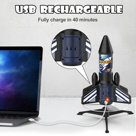 Ovaasy rocket launcher parachute recovery system enables safe landings.