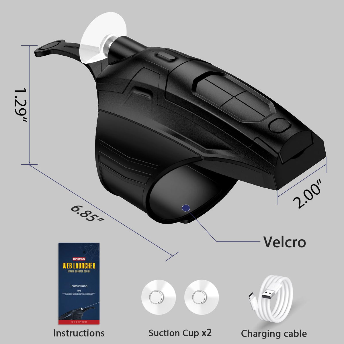 OVERFUN Web Launcher assembly parts support easy maintenance and quick setup for cosplay play.