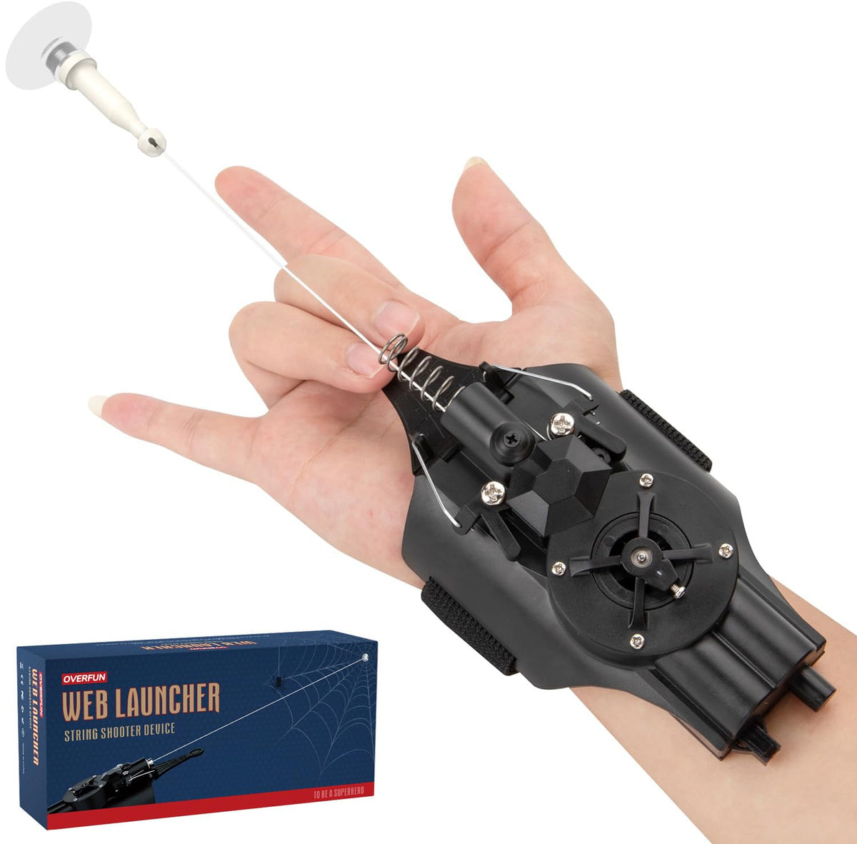 OVERFUN Spider reel in action for quick resets during energetic pretend play