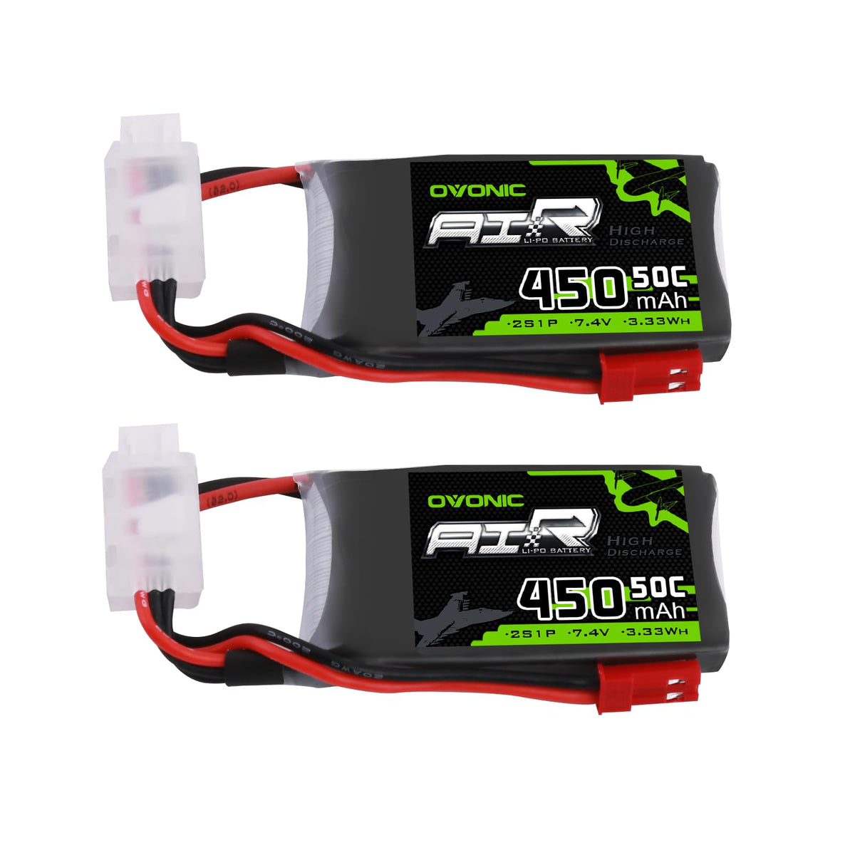 OVONIC 2S LiPo battery compact profile for small drones