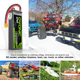 OVONIC 2S LiPo 6200mAh hard case protecting battery during field use