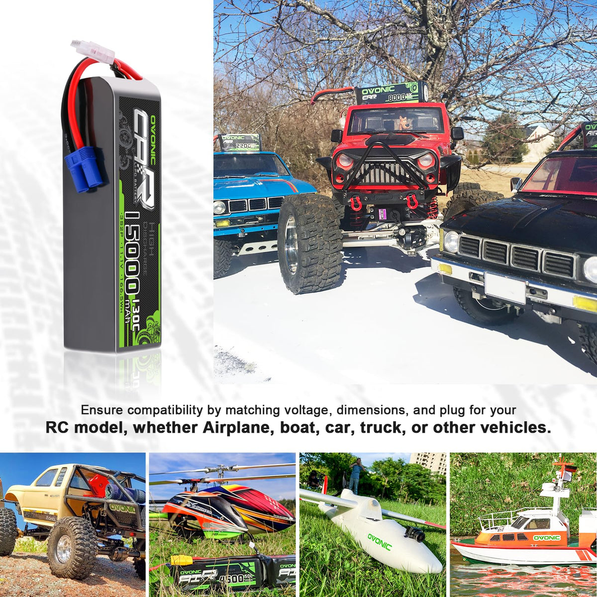 OVONIC 3S LiPo battery soft-case packaging for safe handling