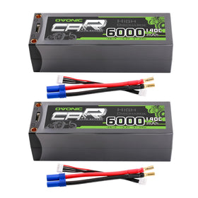 OVONIC 4S LiPo battery front view for compact RC fit.