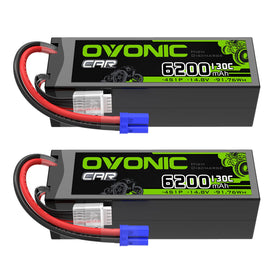 OVONIC 4S LiPo battery front view, ideal for RC vehicles.