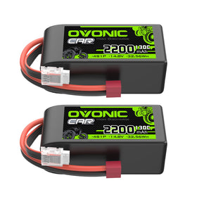 OVONIC 4S LiPo battery in a compact soft case for RC models.