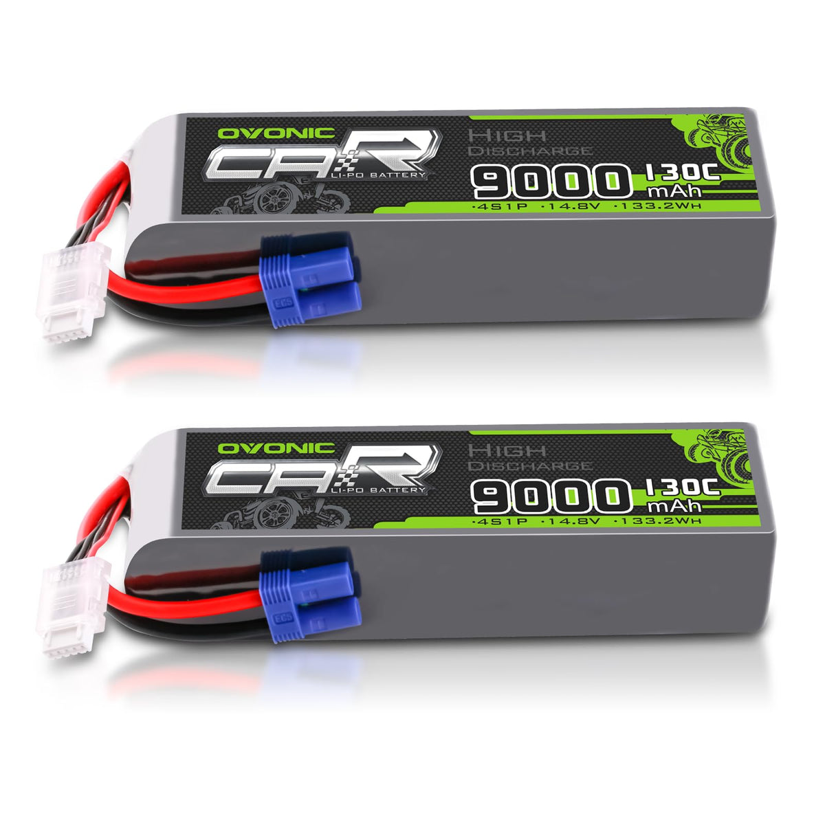 OVONIC 4S LiPo battery with EC5 connector for RC power and reliability