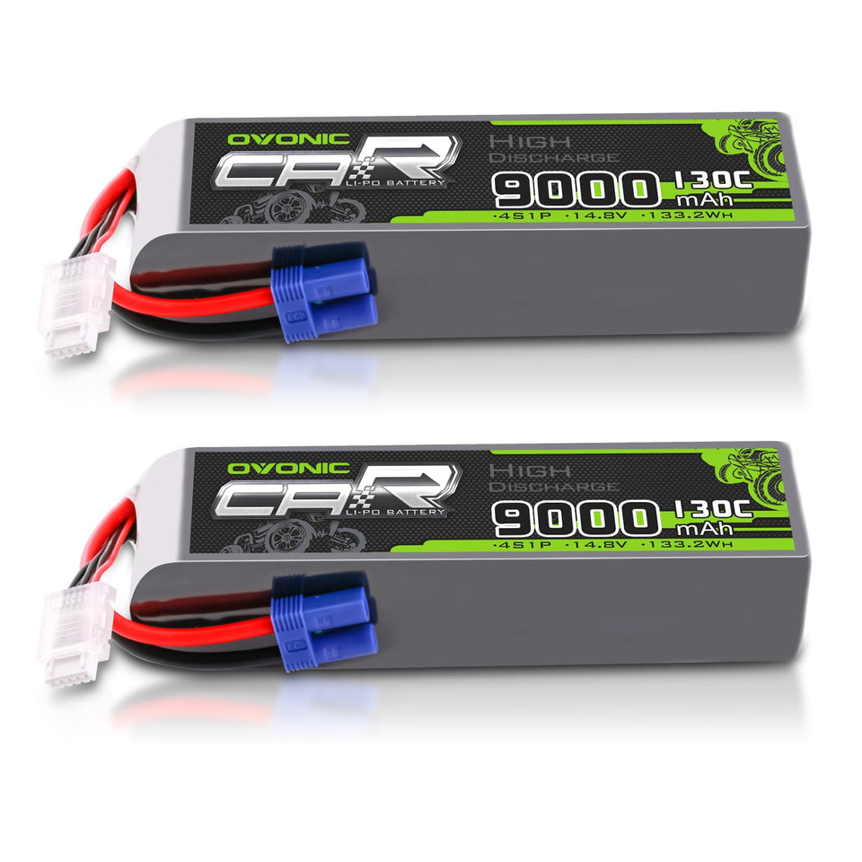 OVONIC 4S LiPo battery with EC5 connector for RC power and reliability