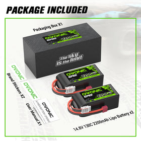 OVONIC 4S LiPo battery compatible with cars, planes, boats and more.