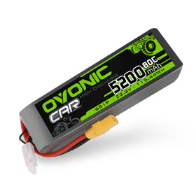 OVONIC 5200mAh 22.2V LiPo battery with XT90 connector powering RC aircraft