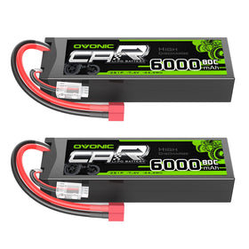 OVONIC 6000mAh LiPo hardcase battery for RC car, extended run time