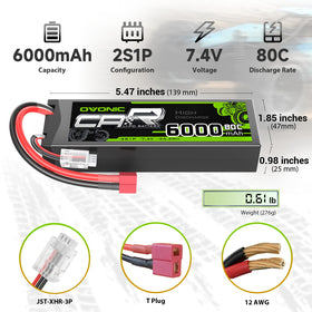 OVONIC 6000mAh LiPo hardcase battery for RC plane, longer aerial sessions